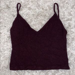 Brandy Melville Maroon Crop Top!